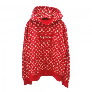 Supreme x LV  2022 new hoodies in Red