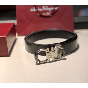 Silver Ferragamo buckle belt ASS02195