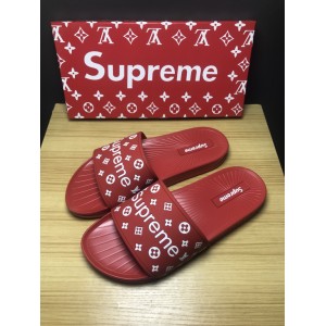 High Quality Louis Vuitton x Supreme red slide sandal GO_LV017