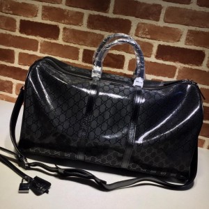Gucci Perfect Quality black glossy duffel bag  GC06BM146