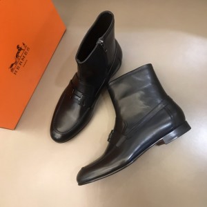 Hermes Black leather Boots MS021206 Updated in 2019.11.28