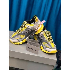 High Quality exclusive Balencia Paris Track Sneakers White Yellow best version ready to ship