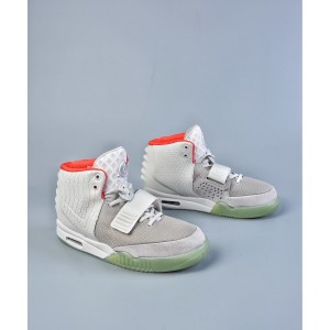 God Air Yeezy 2 Wolf Grey/ Pure Platinum Real materials Limited pairs